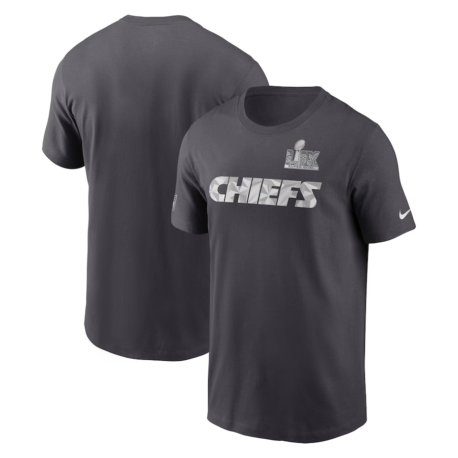 Men NFL Kansas City Chiefs grey T shirts style 21->nfl t-shirts->Sports Accessory